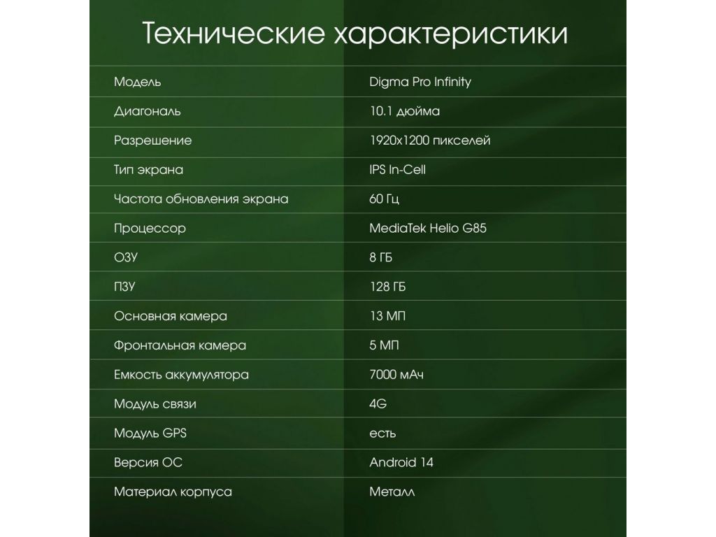 Планшет Digma Pro Infinity 4G 8GB/128GB (голубой)