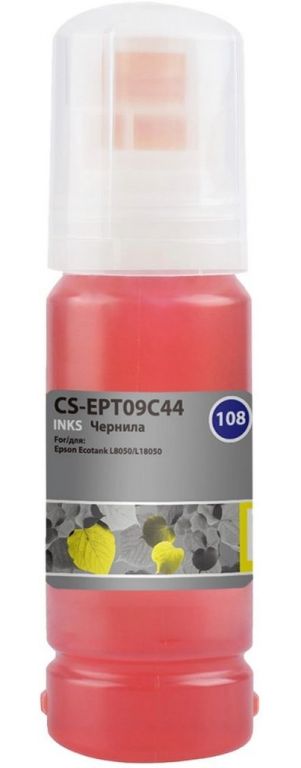 Чернила Cactus CS-EPT09C44 108 желтый70мл для Epson Ecotank L8050/L18050