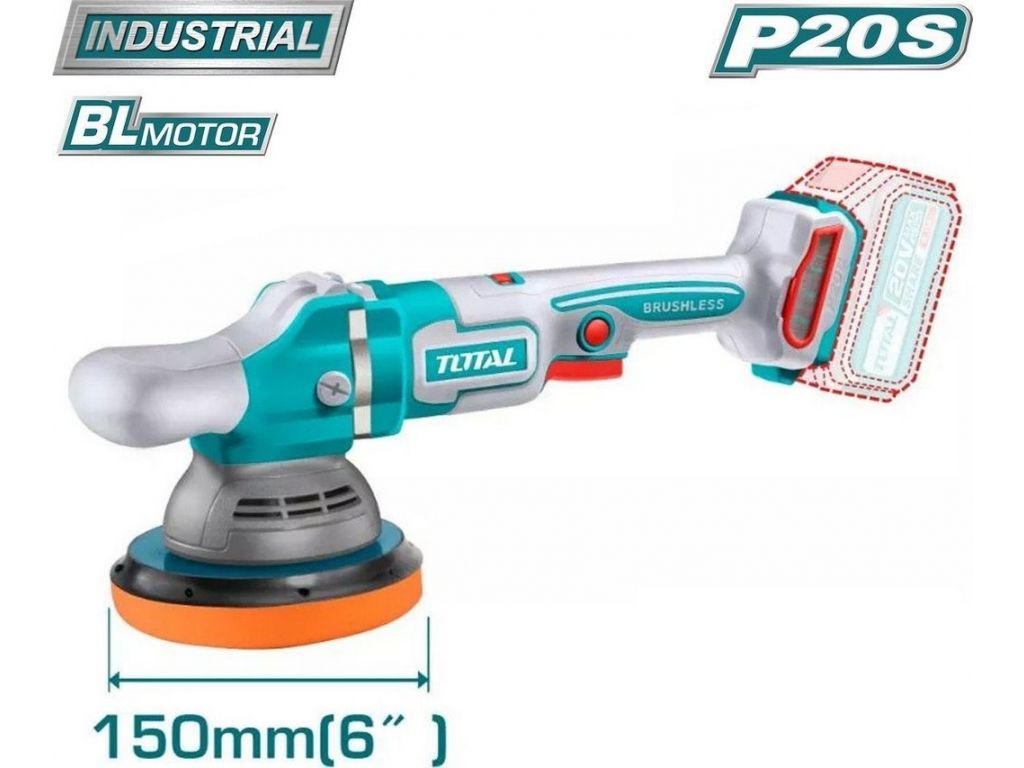 Total TOSLI240863 (гайковерт, шлифмашина, фен, 2 АКБ, сумка)