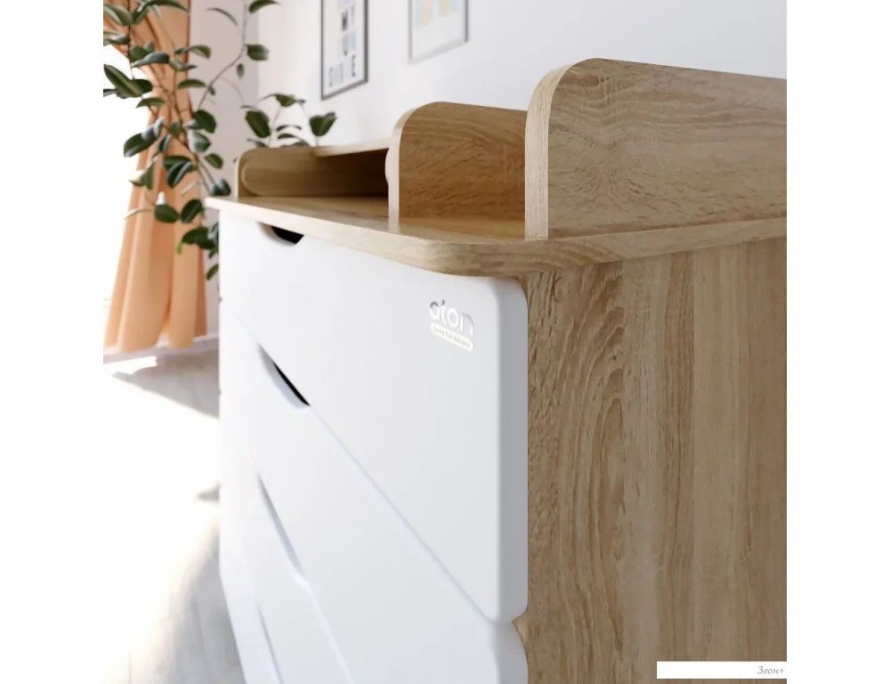 Детский комод Атон Сириус-2 Wood 804 ПВХ (дуб сонома)