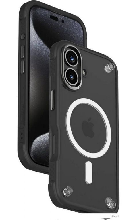 Чехол для телефона Momax CaseForm Air MagSafe для iPhone 16 Plus MUAP24LD (черный)