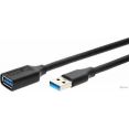 Удлинитель Telecom TUS708-3M USB 3 Type-AM - USB 3 Type-AF (3 м, черный)