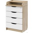 Детский комод Атон Сириус Wood 604 ПВХ (дуб сонома)