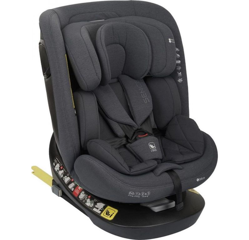 Детское автокресло Indigo Sence Isofix I-Size 0+1+2+3 (серый)