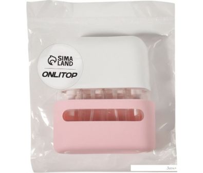 Набор флаконов для косметики Onlytop В контейнере 10795373 (4шт, розовый/белый)