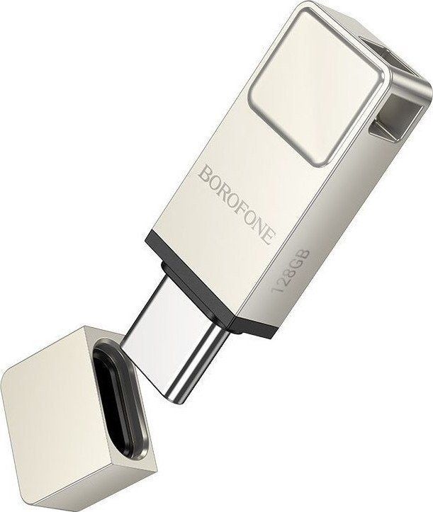 USB Flash Borofone BUD6 128GB (серебристый)