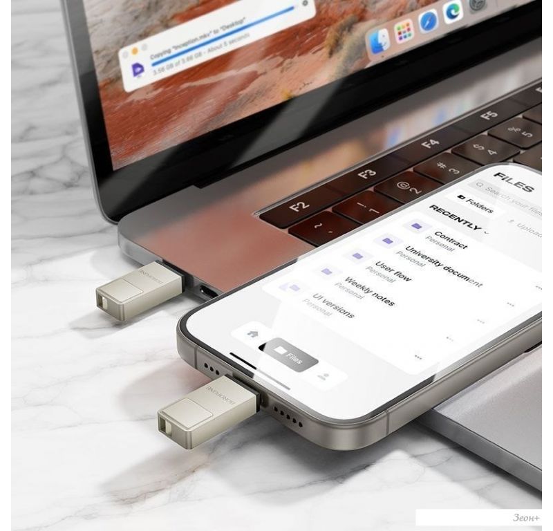 USB Flash Borofone BUD6 128GB (серебристый)