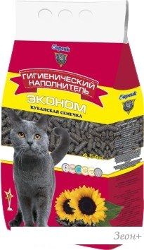 Наполнитель для туалета Барсик Кубанская семечка 4.54 л