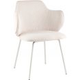 Стул с подлокотниками Stool Group Eira VC029 Farm-103 (вельвет белый)