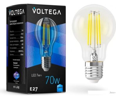   Voltega Crystal A60 7W 4000K E27 7141