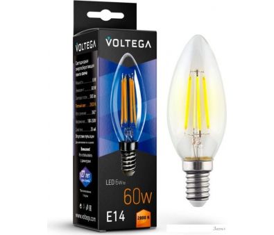   Voltega Crystal Candle 6W 2800K E14 7019