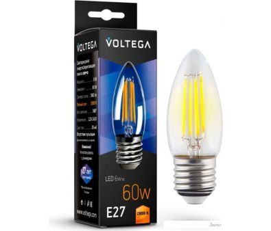   Voltega Crystal Candle 6W 2800K E27 7046