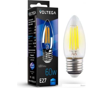   Voltega Crystal Candle 6W 4000K E27 7029