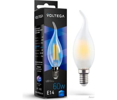   Voltega Crystal Candle wind matt 6W 4000K E14 7026