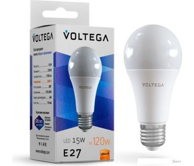   Voltega Simple A60 15W 2800K E27 7156