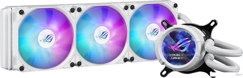 Система жидкостного охлаждения для процессора ASUS ROG Strix LC III 360 ARGB LCD White Edition