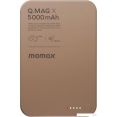 Внешний аккумулятор Momax Q.Mag X Magnetic IP116A 5000mAh (коричневый)