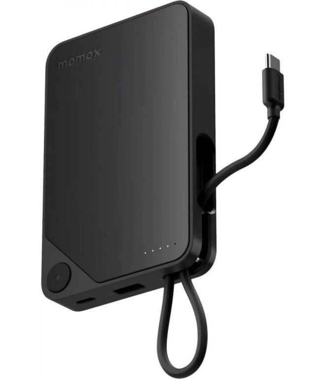 Внешний аккумулятор Momax 1-Power X Built-in USB-C IP152 10000mAh (черный)