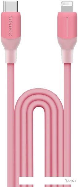 Кабель Momax DL53P 1-Link Flow LC USB Type-C - Lightning (1.2 м, розовый)