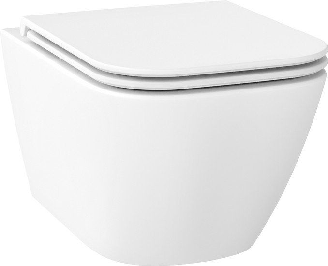 Унитаз подвесной Wellsee Pure BY Wellsee RimFree 182603001 (чаша, пневмокрышка, матовый белый)