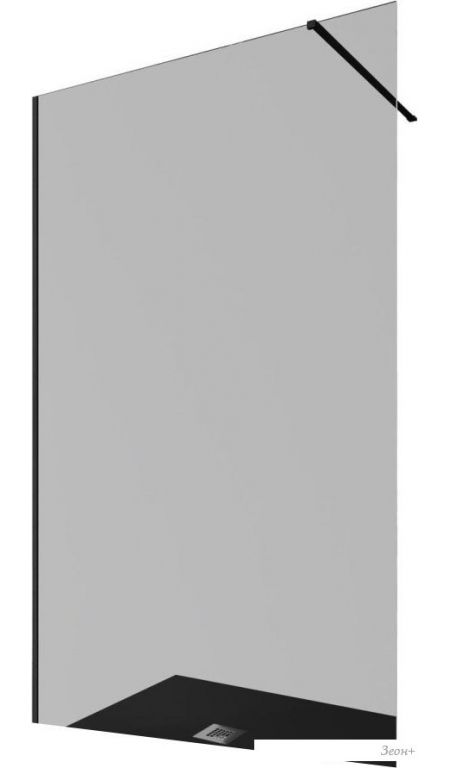 Душевая стенка Allen Brau Infinity 1 3.21034.BBA.T 323826 (черный браш)