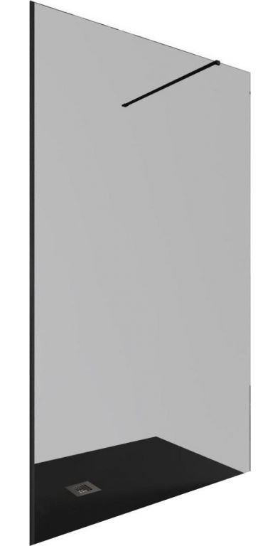 Душевая стенка Allen Brau Infinity 1 3.21034.BBA.T 323826 (черный браш)