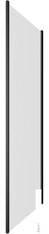 Душевая стенка Aquanet Pleasure Evo 100 AE65-F100-BT (черный анодированный)