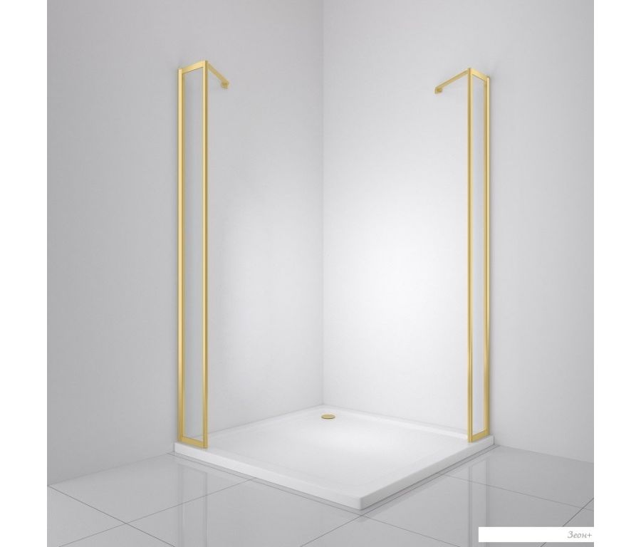 Душевая стенка BelBagno LUCE-20-FIX-C-ORO