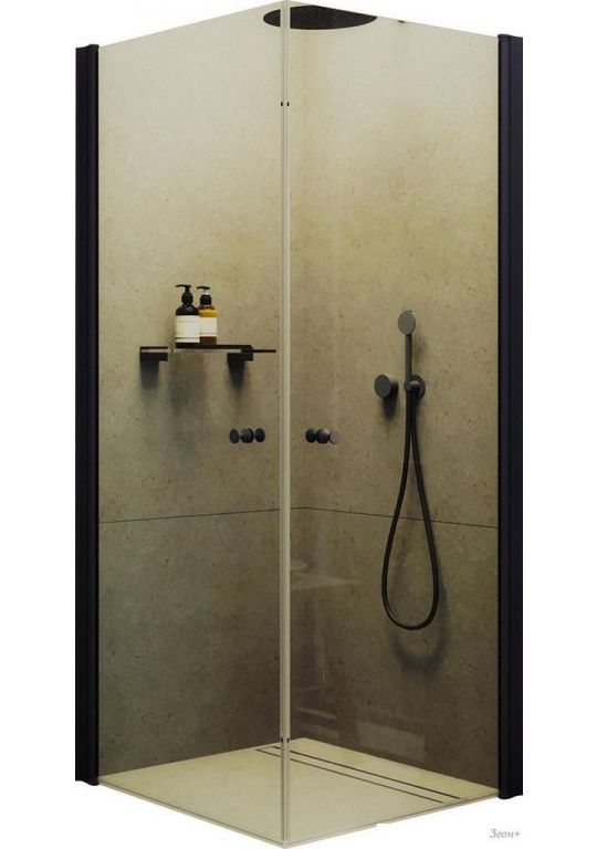 Душевой уголок MaybahGlass MGY-1291-6 (бесцветное стекло/черный)