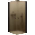 Душевой уголок MaybahGlass MGY-1301-6 (бронзовое матовое стекло/черный)