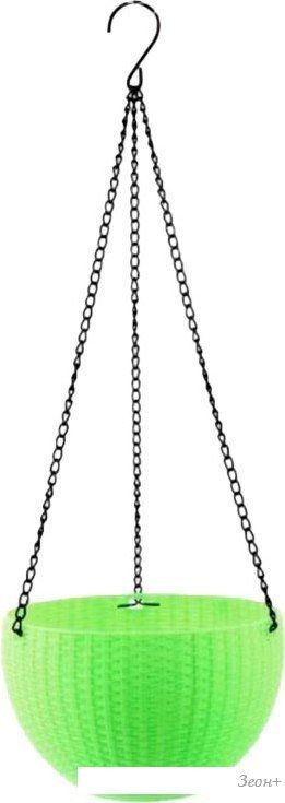 Кашпо Botanica Rattan (26x16см, зеленый)
