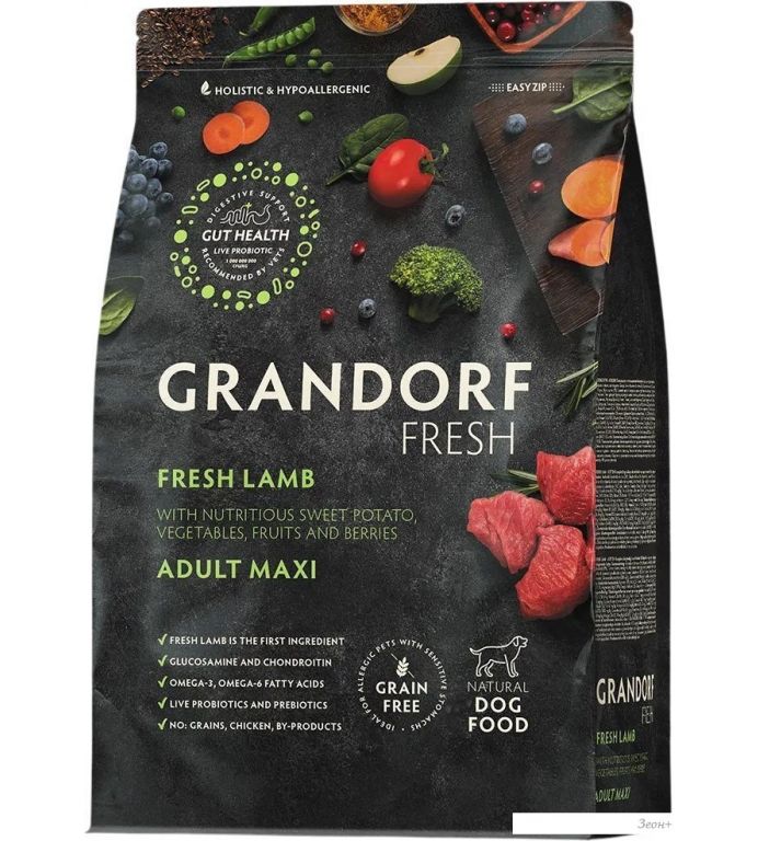 Сухой корм для собак Grandorf Adult Maxi Breeds Fresh Lamb&Sweet Potato 10 кг