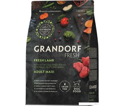     Grandorf Adult Maxi Breeds Fresh Lamb&Sweet Potato 10 