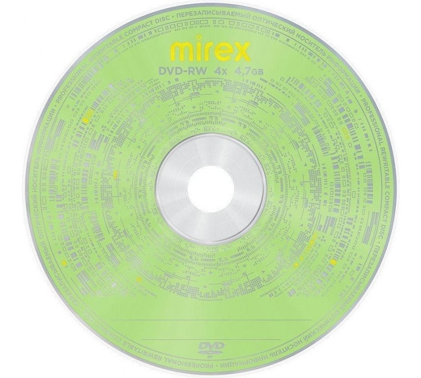 DVD-RW диск Mirex 4.7Gb 4x UL130032A4B (50 шт.)