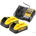 Аккумулятор с зарядным устройством DeWalt DCB1104H2 (18В/2x5 Ач + 12-18В)