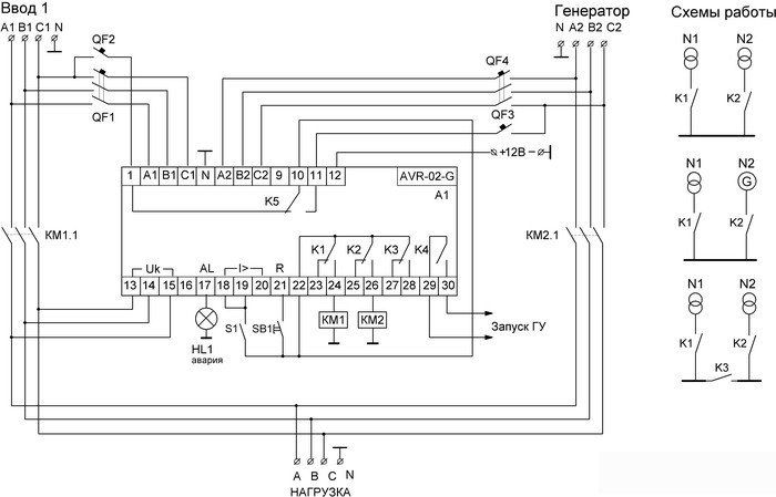 Реле контроля фаз Евроавтоматика F&F AVR-02-G EA04.006.005
