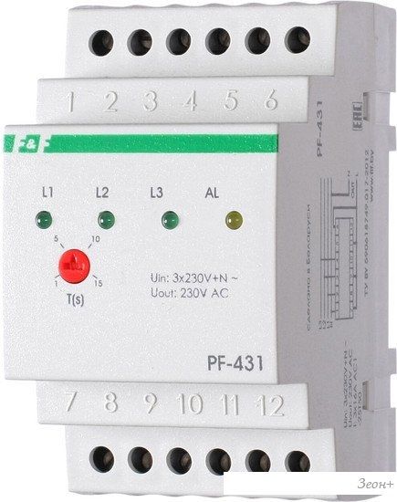 Реле контроля фаз Евроавтоматика F&F PF-431 EA04.005.001