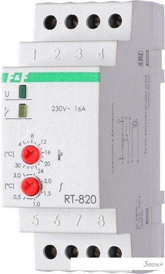 Реле температуры Евроавтоматика F&F RT-820 EA07.001.001