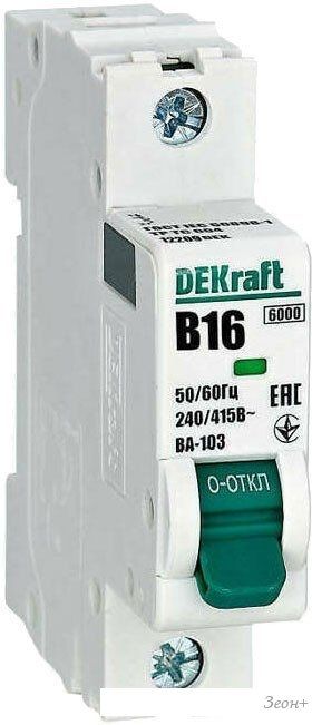 Выключатель автоматический DEKraft 12209DEK