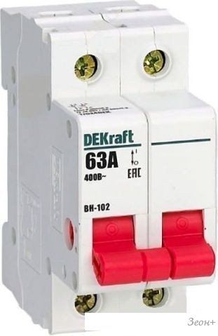 Выключатель нагрузки DEKraft 17007DEK 2Р 63А ВН-102