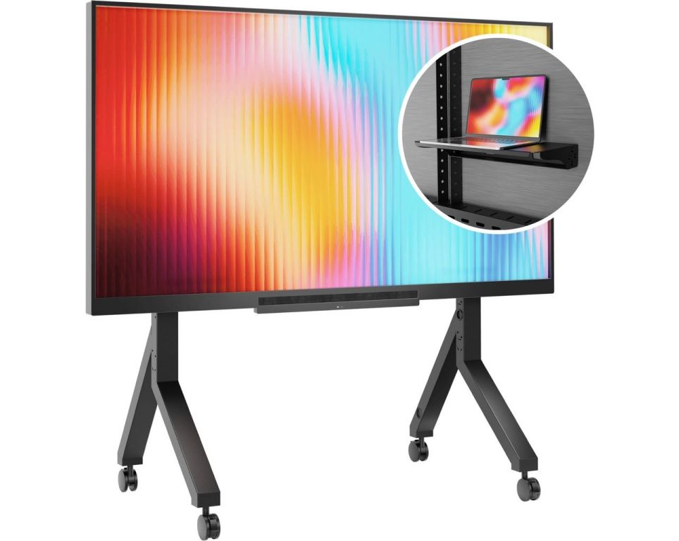 Стойка для телевизора Onkron TS2081 черный 70"-110" макс.120.5кг напольный мобильный
