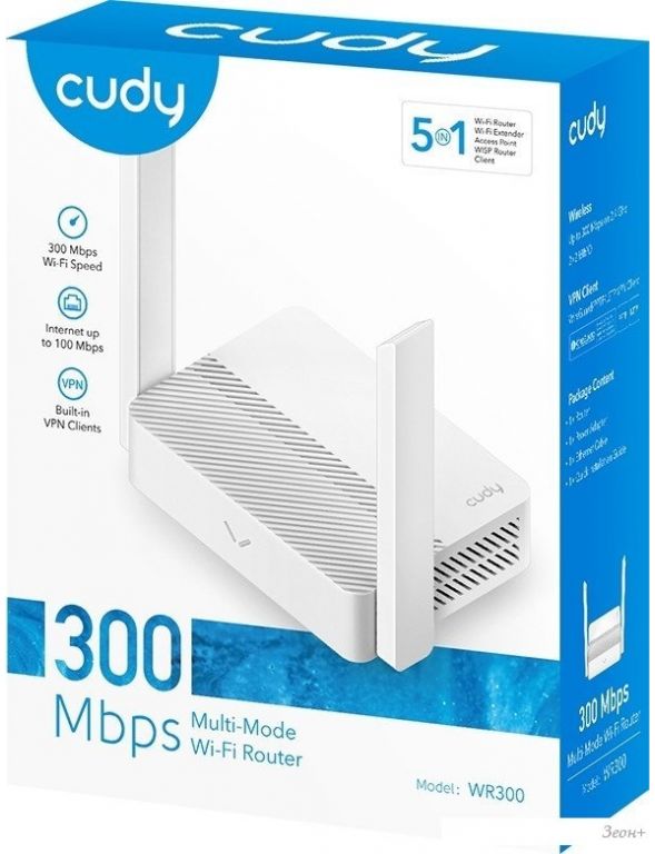 Wi-Fi роутер Cudy WR300 1.0