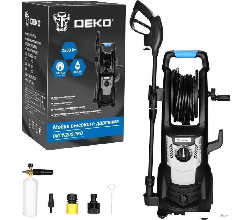 Мойка высокого давления Deko DKCW205 PRO 083-2025