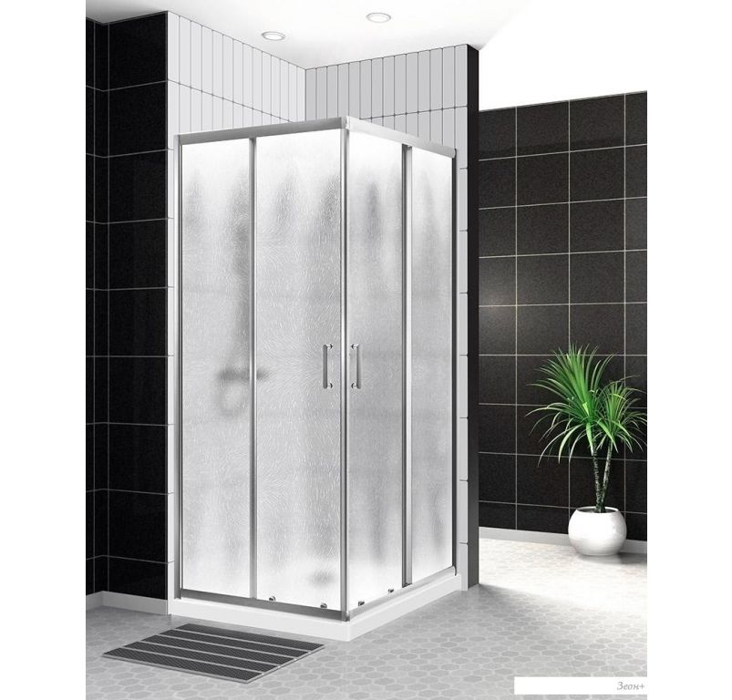 Душевой уголок BelBagno UNO-195-A-2-100-CH-CR