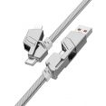 Кабель Borofone BU43 USB Type-C/Lighting - USB Type-C/USB Type-A (1.2 м, серый)