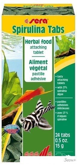 Сухой корм Sera Spirulina Tabs (24 шт) 15 г