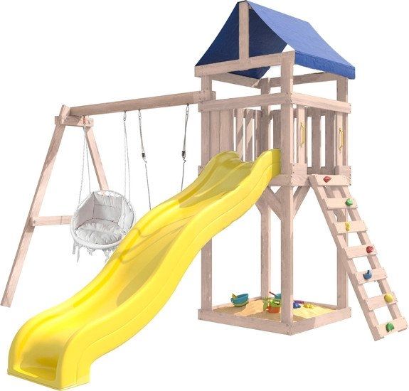 Игровой комплекс National Tree Company С качелями лодочка IgroWoods ДКНП-10 (не окрашен)
