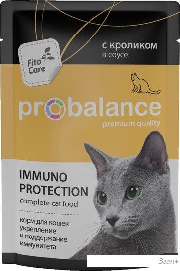 Корм для кошек Probalance Immuno Рrotection с кроликом в соусе 85 г