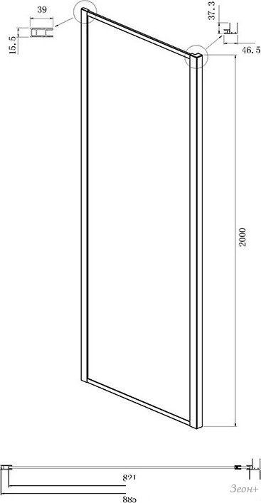 Душевой уголок Ambassador Forsa 110x90x200 17021117AX-90AX