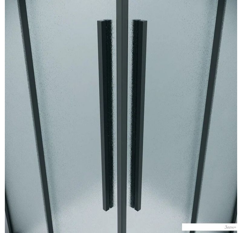 Душевой уголок Grossman Galaxy 90х100х195 300.K33.01.90R10L.21.02 (черный матовый/стекло шиншилла)